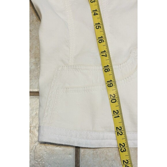 Elie Tahari Linen Blend Lined Snap Button Up Jacket Pockets Closet Staple - Picture 10 of 15